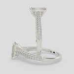 Load and play video in Gallery viewer, Martina Emerald Cut Pave Engagement Ring Setting