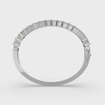 Load and play video in Gallery viewer, Apollonia Princess Cut Diamond Bangle Bracelet Shared Prong Hinged (8 ctw)