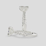 Load and play video in Gallery viewer, Renata Radiant Cut Solitaire Rope Engagement Ring Setting