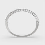 Load and play video in Gallery viewer, Desdemona Princess Cut Diamond Bangle Bracelet Shared Prong Hinged (6 ctw)