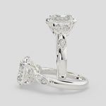 Load and play video in Gallery viewer, Ada Radiant Cut Halo Pave Engagement Ring Setting