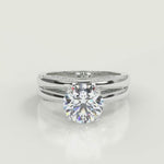 Load and play video in Gallery viewer, Khloe Milgrain 4 Prong Princess Cut Diamond Engagement Ring