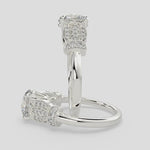 Load and play video in Gallery viewer, Nadia Round Cut Pave Milgrain Engagement Ring Setting