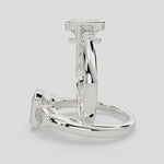Load and play video in Gallery viewer, Emilia Emerald Cut Trilogy 3 Stone Engagement Ring Setting