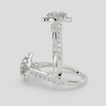 Load and play video in Gallery viewer, Bianca Round Cut Halo Pave Engagement Ring Setting