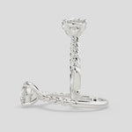 Load and play video in Gallery viewer, Renata Round Cut Solitaire Rope Engagement Ring Setting