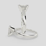 Load and play video in Gallery viewer, Federica Emerald Cut 4 Prong Engagement Ring Setting