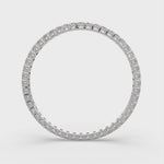 Load and play video in Gallery viewer, Calpurnia Round Cut Diamond Bangle Bracelet Prong Set (10 ctw)