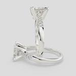Load and play video in Gallery viewer, Federica Princess Cut 4 Prong Engagement Ring Setting