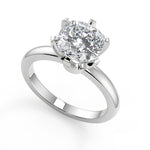 Load image into Gallery viewer, Abbigail 6 Prong Solitaire Cushion Cut Diamond Engagement Ring - Nivetta
