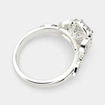 Load image into Gallery viewer, Ada Cushion Cut Halo Pave Engagement Ring Setting - Nivetta
