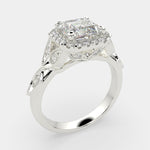 Load image into Gallery viewer, Ada Emerald Cut Halo Pave Engagement Ring Setting - Nivetta
