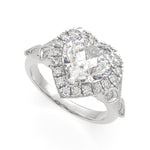 Load image into Gallery viewer, Ada Heart Cut Halo Pave Engagement Ring Setting - Nivetta
