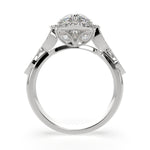 Load image into Gallery viewer, Ada Heart Cut Halo Pave Engagement Ring Setting - Nivetta
