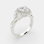 Load image into Gallery viewer, Ada Heart Cut Halo Pave Engagement Ring Setting - Nivetta
