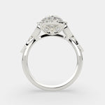 Load image into Gallery viewer, Ada Heart Cut Halo Pave Engagement Ring Setting - Nivetta
