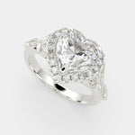 Load image into Gallery viewer, Ada Heart Cut Halo Pave Engagement Ring Setting - Nivetta
