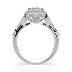 Load image into Gallery viewer, Ada Oval Cut Halo Pave Engagement Ring Setting - Nivetta
