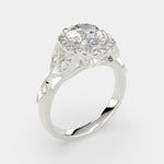 Load image into Gallery viewer, Ada Oval Cut Halo Pave Engagement Ring Setting - Nivetta
