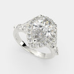 Load image into Gallery viewer, Ada Pear Cut Halo Pave Engagement Ring Setting - Nivetta
