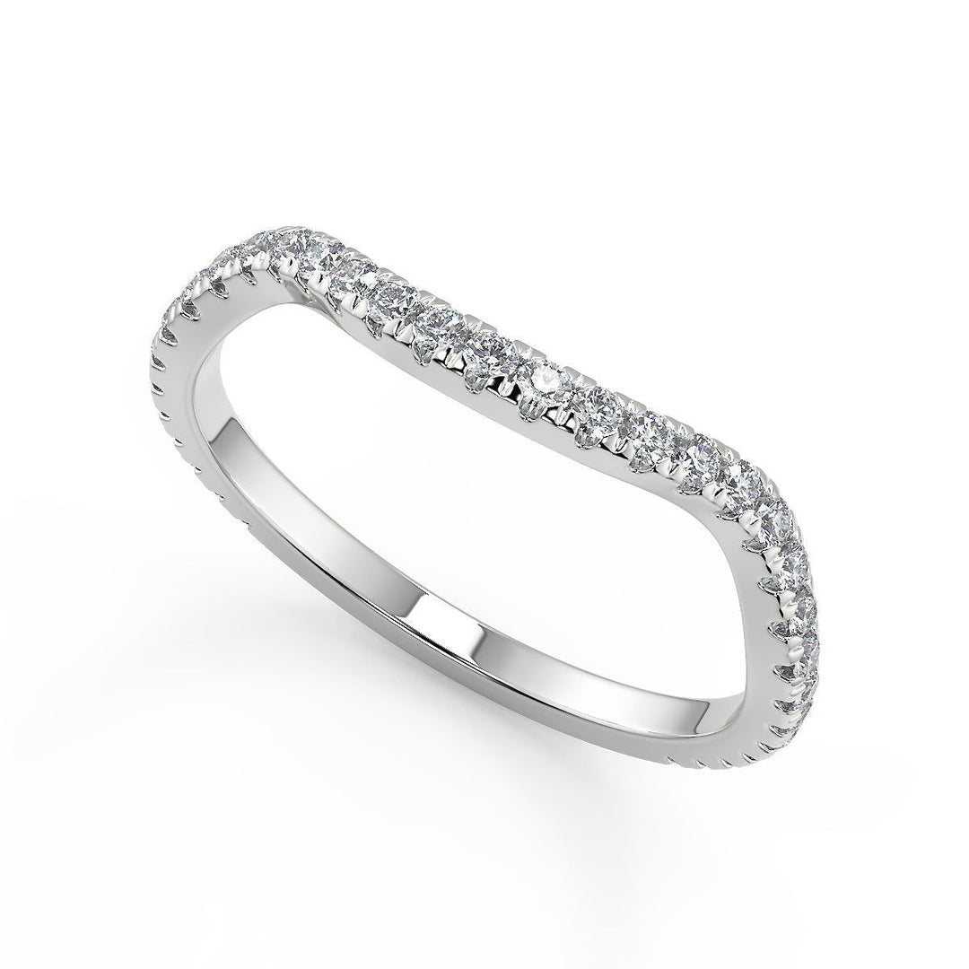 Adriana Micro Pave Halo Infinity Round Cut Engagement Ring - Nivetta