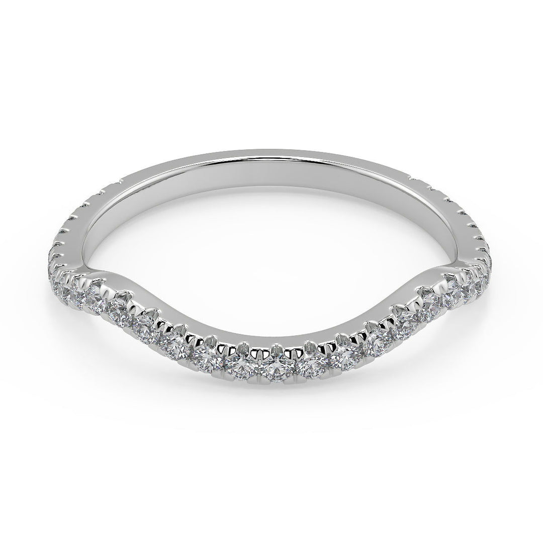 Adriana Micro Pave Halo Infinity Round Cut Engagement Ring - Nivetta