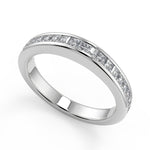 Load image into Gallery viewer, Alexandria Channel Set 4 Prong Round Cut Diamond Engagement Ring - Nivetta
