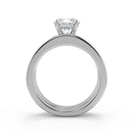 Load image into Gallery viewer, Alexandria Channel Set 4 Prong Round Cut Diamond Engagement Ring - Nivetta
