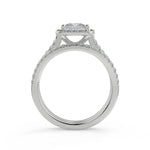 Load image into Gallery viewer, Allisson Halo Pave Princess Cut Diamond Engagement Ring - Nivetta
