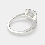 Load image into Gallery viewer, Amalia Emerald Cut Halo Pave Engagement Ring Setting - Nivetta
