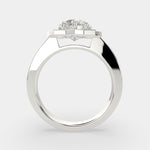Load image into Gallery viewer, Amalia Heart Cut Halo Pave Engagement Ring Setting - Nivetta
