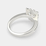 Load image into Gallery viewer, Amalia Heart Cut Halo Pave Engagement Ring Setting - Nivetta
