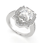 Load image into Gallery viewer, Amalia Pear Cut Halo Pave Engagement Ring Setting - Nivetta
