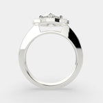 Load image into Gallery viewer, Amalia Pear Cut Halo Pave Engagement Ring Setting - Nivetta
