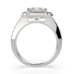 Load image into Gallery viewer, Amalia Princess Cut Halo Pave Engagement Ring Setting - Nivetta
