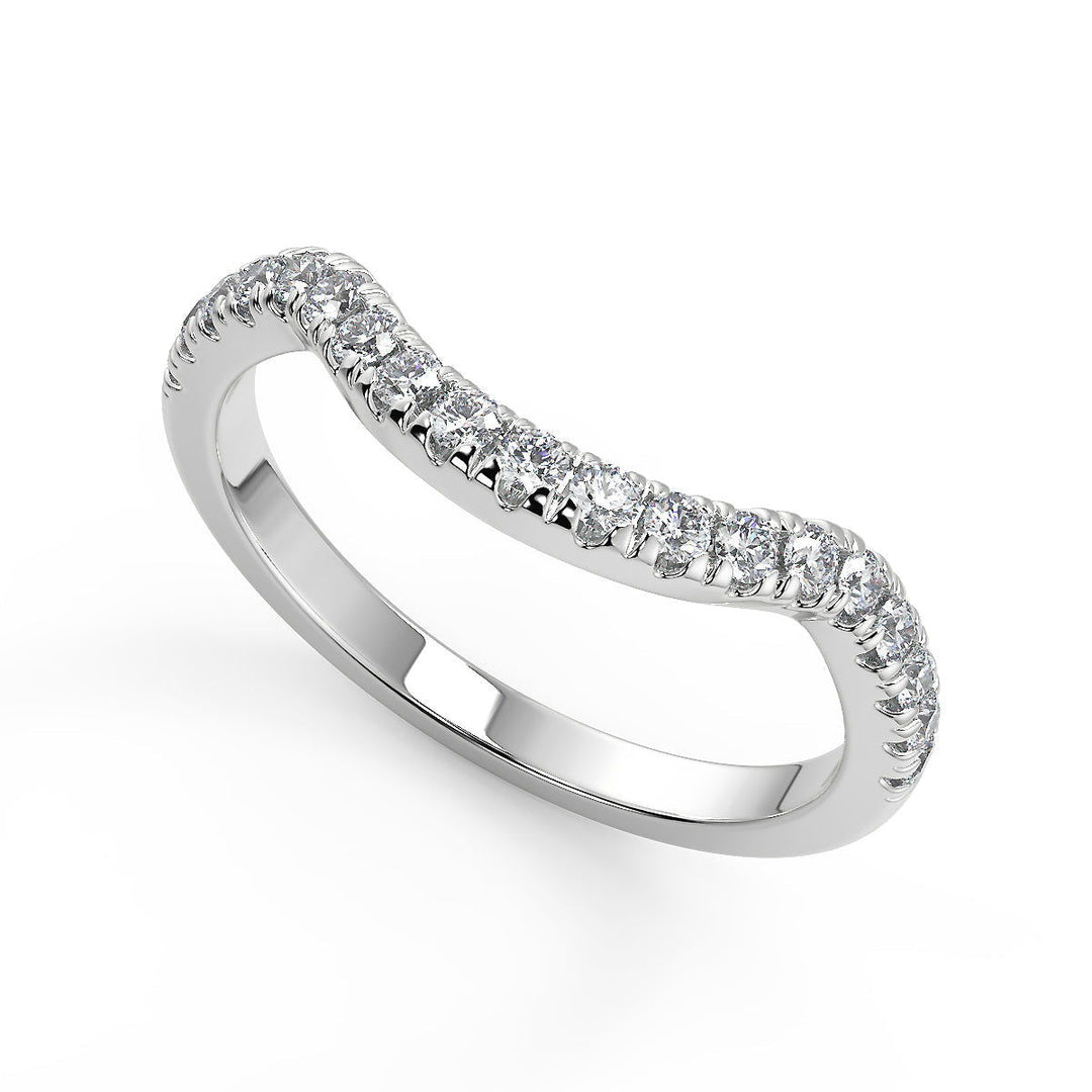 Amanda Double Halo Pave Round Cut Diamond Engagement Ring - Nivetta