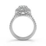 Load image into Gallery viewer, Amanda Double Halo Pave Round Cut Diamond Engagement Ring - Nivetta
