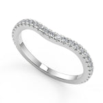 Load image into Gallery viewer, Anahi 3 Stone French Pave Cushion Cut Diamond Engagement Ring - Nivetta
