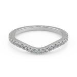 Load image into Gallery viewer, Anahi 3 Stone French Pave Cushion Cut Diamond Engagement Ring - Nivetta
