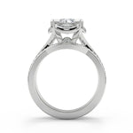 Load image into Gallery viewer, Annabelle Halo Pave 4 Prong Round Cut Diamond Engagement Ring - Nivetta
