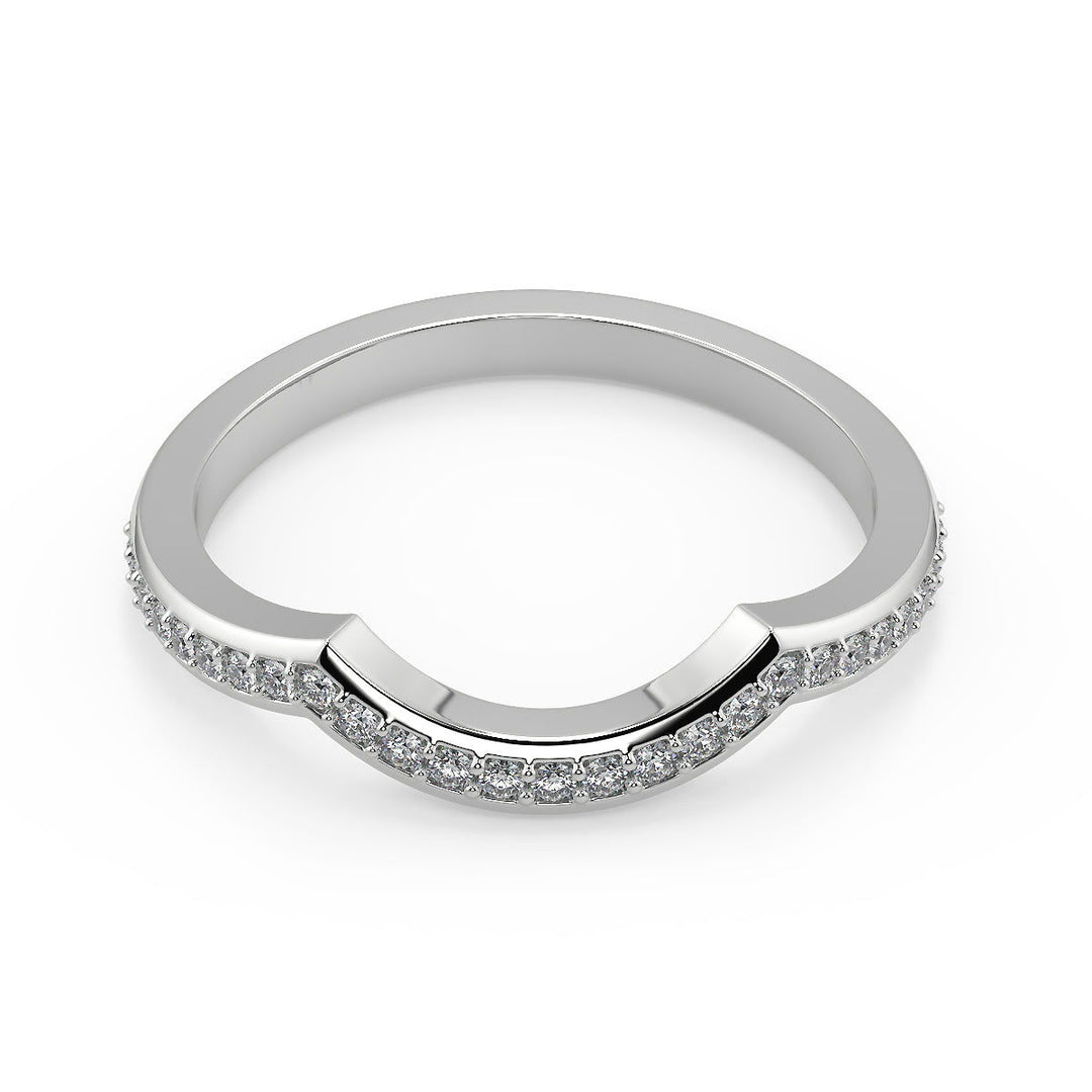 Annabelle Halo Pave 4 Prong Round Cut Diamond Engagement Ring - Nivetta