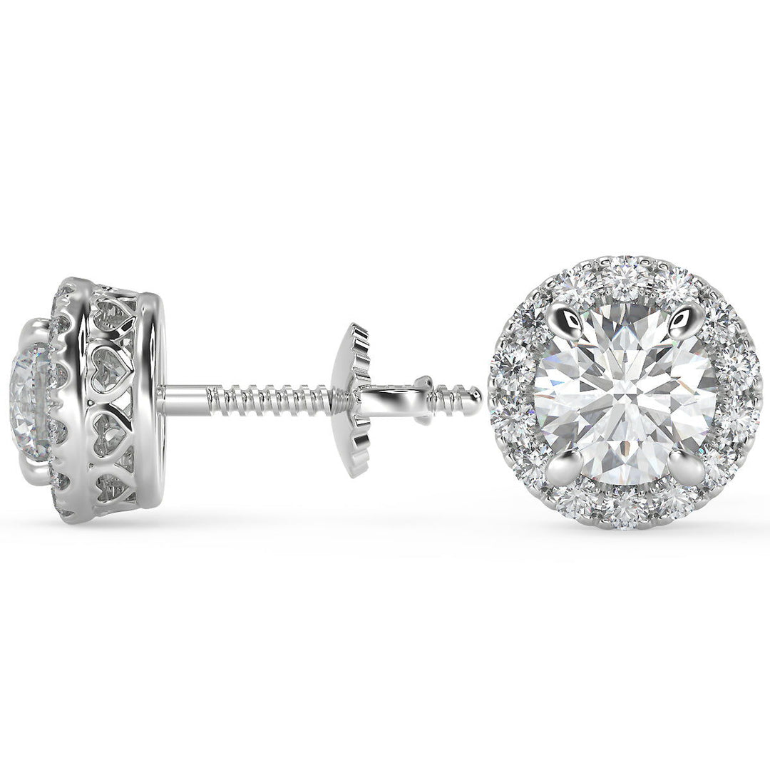 Annabelle Round Cut Stud Earrings - Nivetta