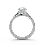 Load image into Gallery viewer, Aria 4 Prong Solitaire Round Cut Diamond Engagement Ring - Nivetta
