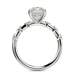 Load image into Gallery viewer, Ariana Radiant Cut Pave 4 Prong Petite Engagement Ring Setting - Nivetta
