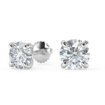 Load image into Gallery viewer, Ariel Round Cut Earrings Stud - Nivetta
