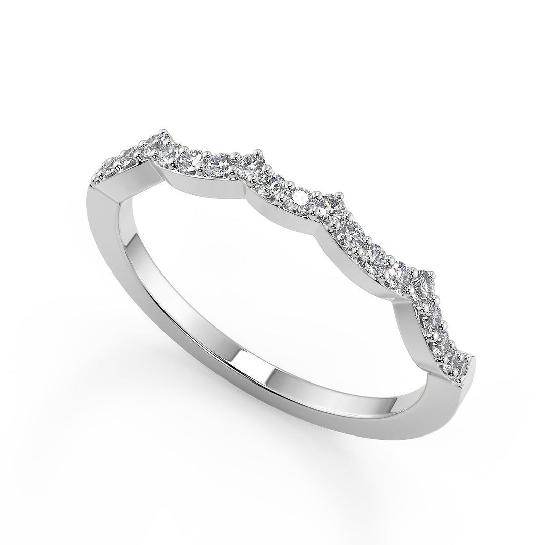 Ashleigh Infinity Pave Princess Cut Diamond Engagement Ring - Nivetta