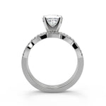 Load image into Gallery viewer, Ashleigh Infinity Pave Princess Cut Diamond Engagement Ring - Nivetta
