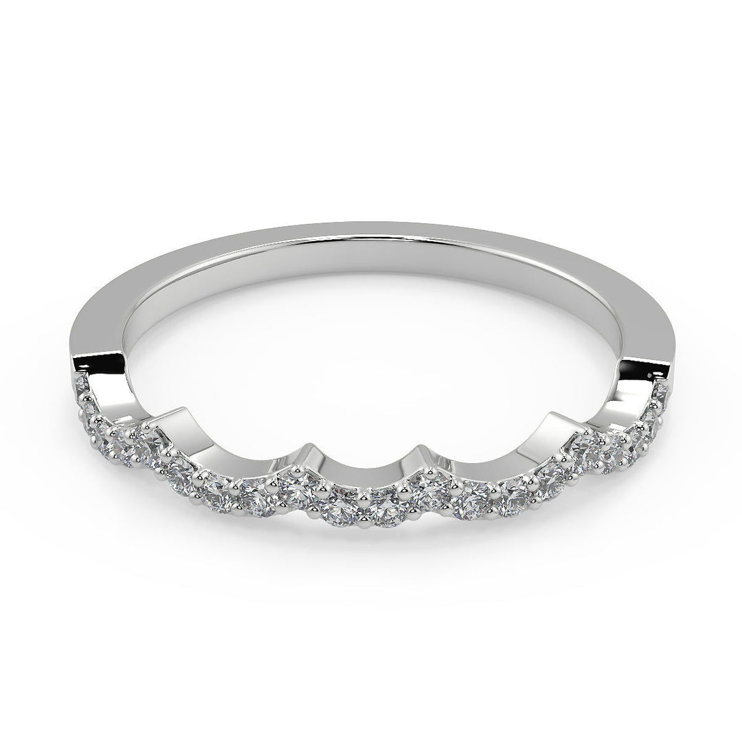 Ashleigh Infinity Pave Princess Cut Diamond Engagement Ring - Nivetta