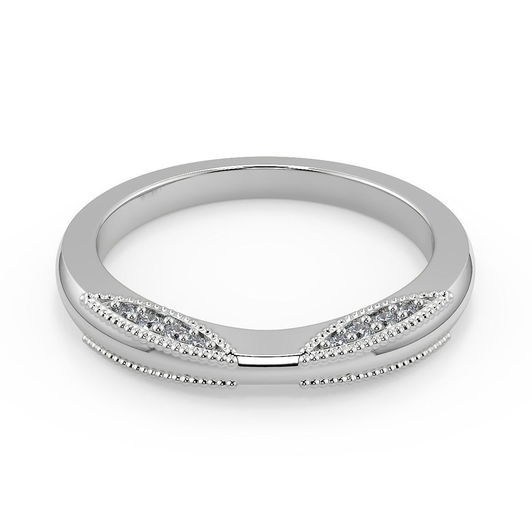 Ashtyn Milgrain 4 Prong Cushion Cut Diamond Engagement Ring - Nivetta
