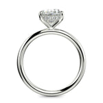 Load image into Gallery viewer, Ava Oval Cut Pave Hidden Halo 4 Prong Engagement Ring Setting - Nivetta
